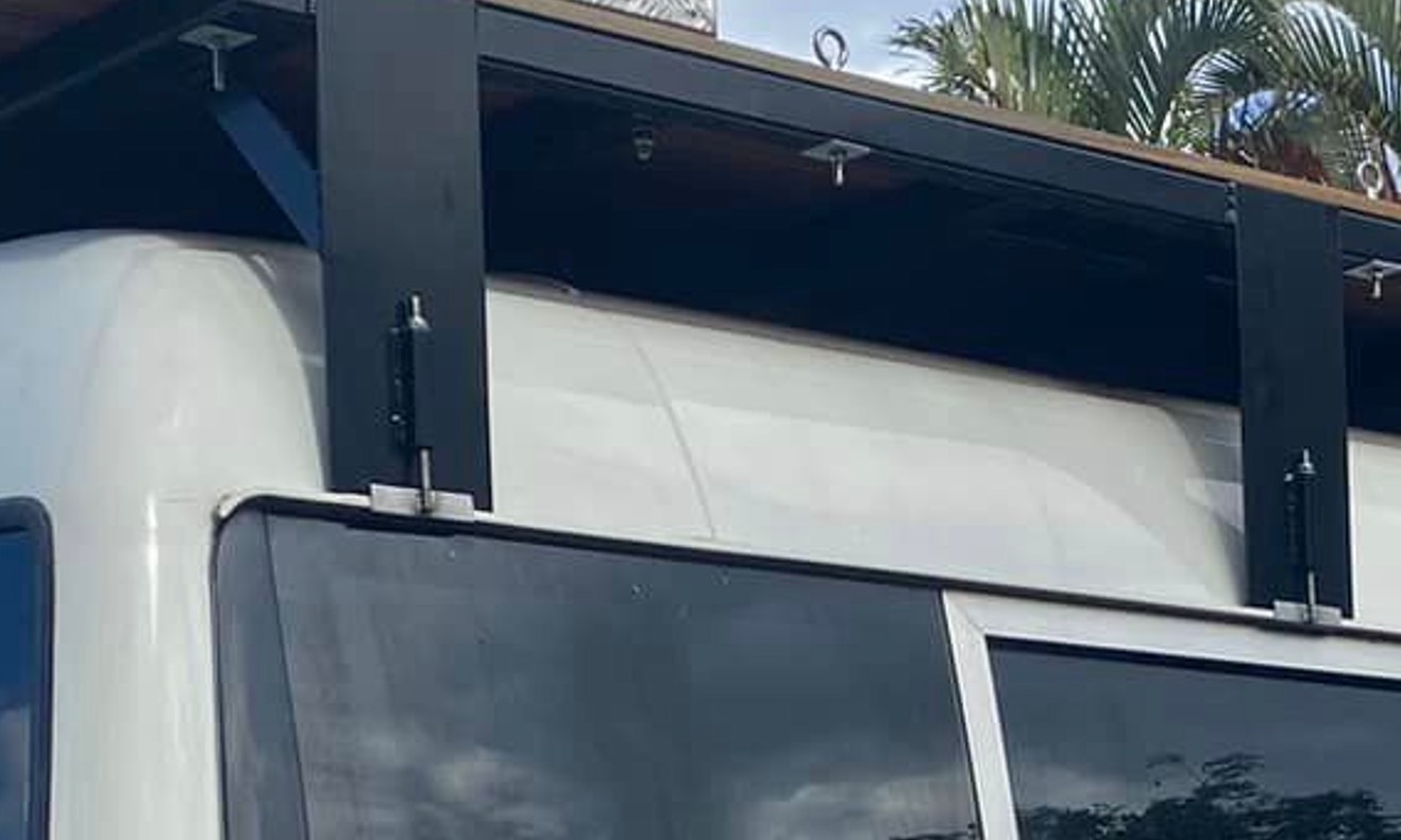 2x OZ10 DIY Gutter Mount Tower Long Clamp