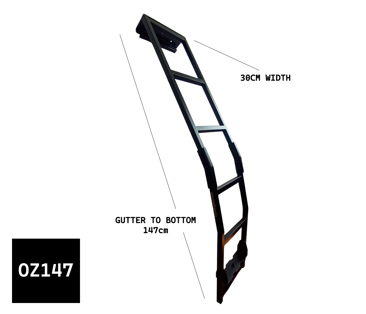 8x OZ147 Stainless Steel Gutter Ladder 147CM