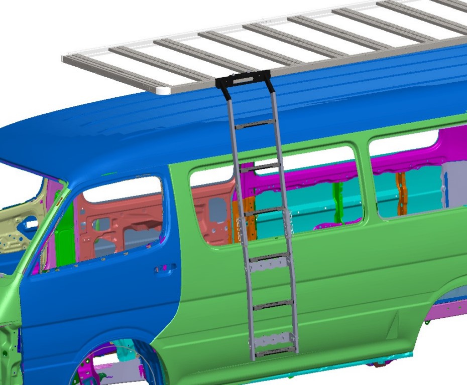 6x OZ179 Roof Rack Ladder 179.5CM