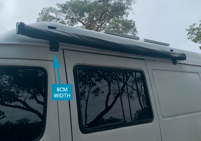 6x OZ19 Awning Gutter Mount Bracket