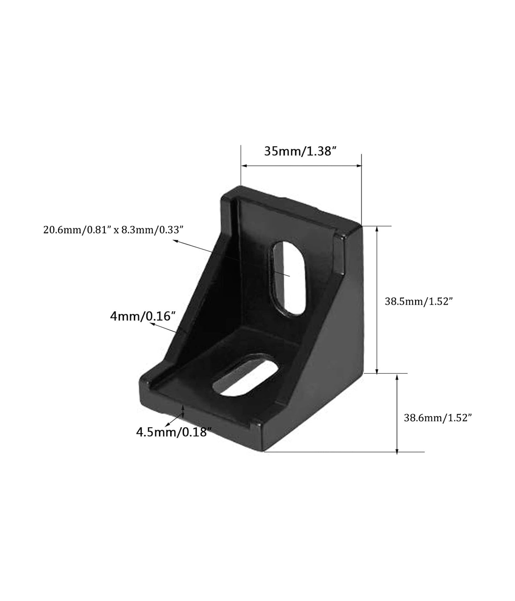12x OZ35 Inner Corner Angle Aluminum Bracket for OZ4040 Series