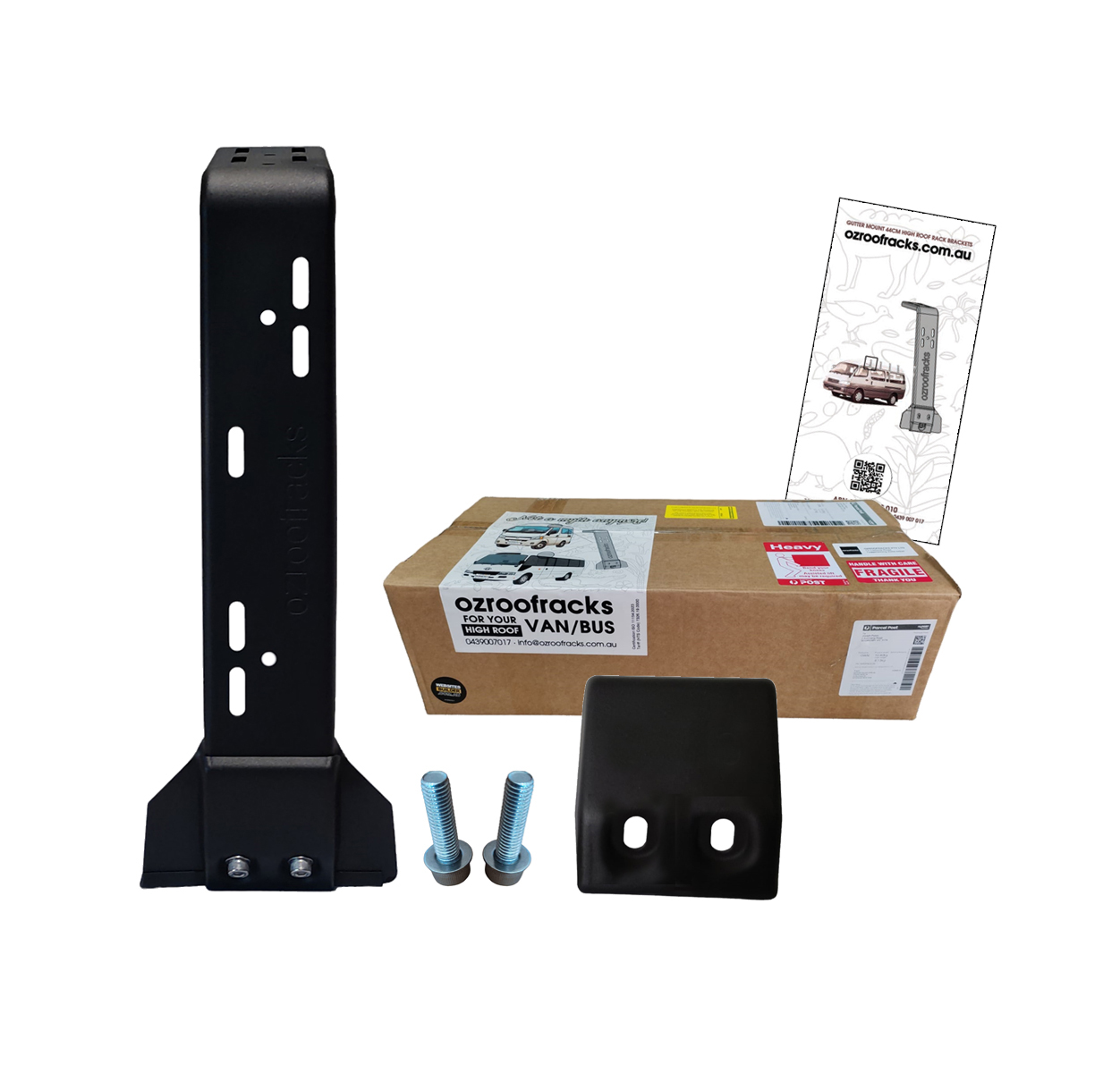 6x OZ41MS Stainless Steel Multislot Bracket 41CM