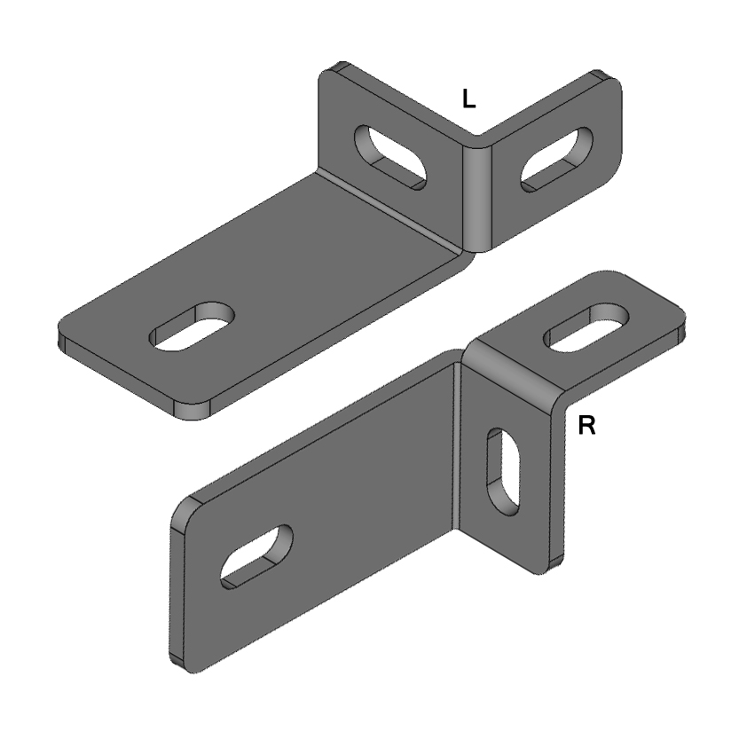 12x Set of 2x OZ7 L-Shaped Support Bracket Set