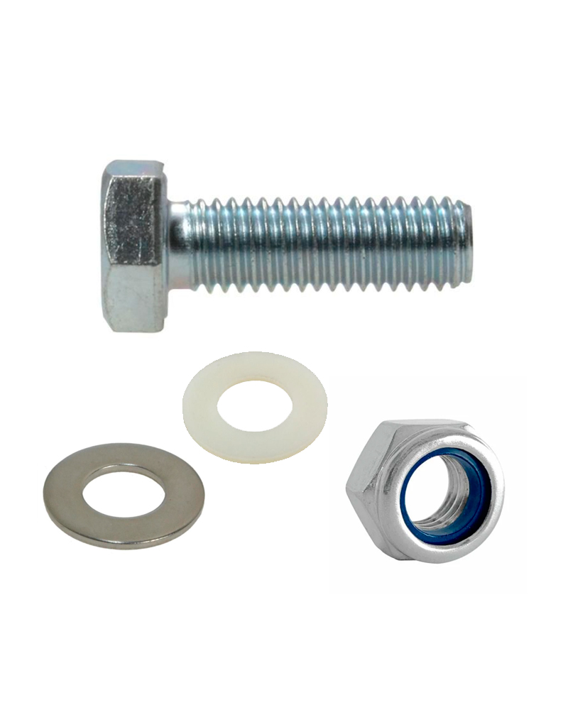 2x OZ8 Awning Set - M8 25mm hex head bolt, nut and washers