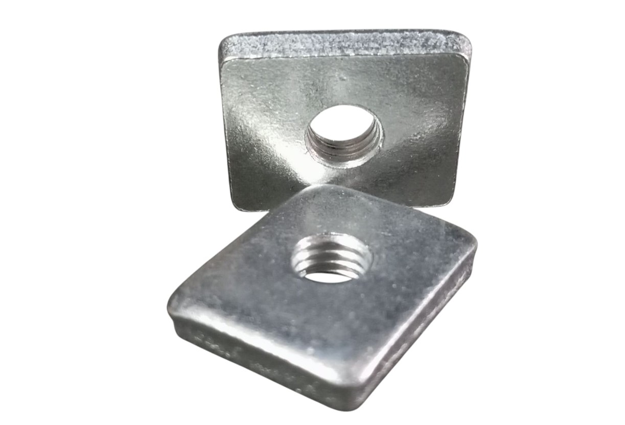 1x OzNut M8 Channel Nut Mild Steel Zinc Plated 4mm thickness