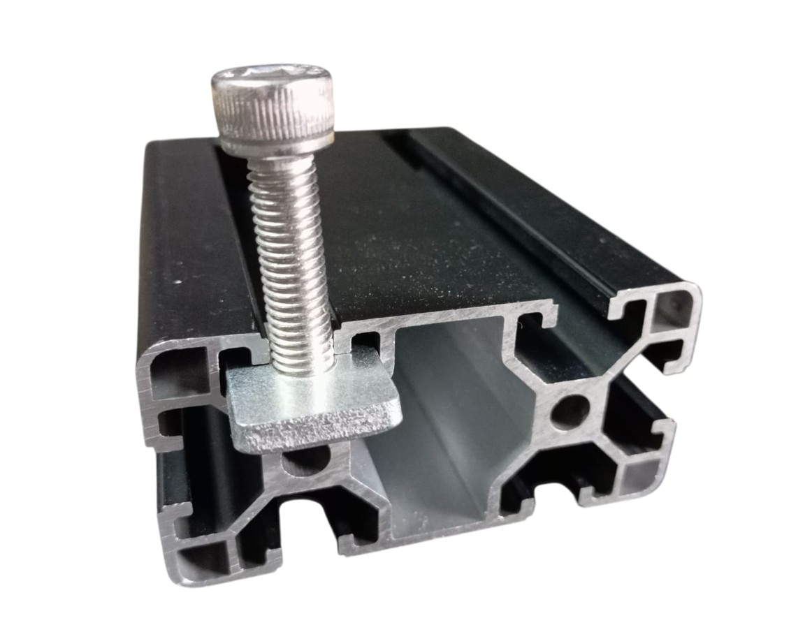 1x OzNut M8 Channel Nut Mild Steel Zinc Plated 4mm thickness