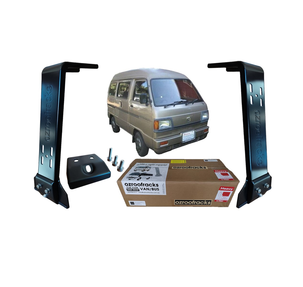 2x OZ44 Carbon Steel Brackets 44CM Ozroofracks