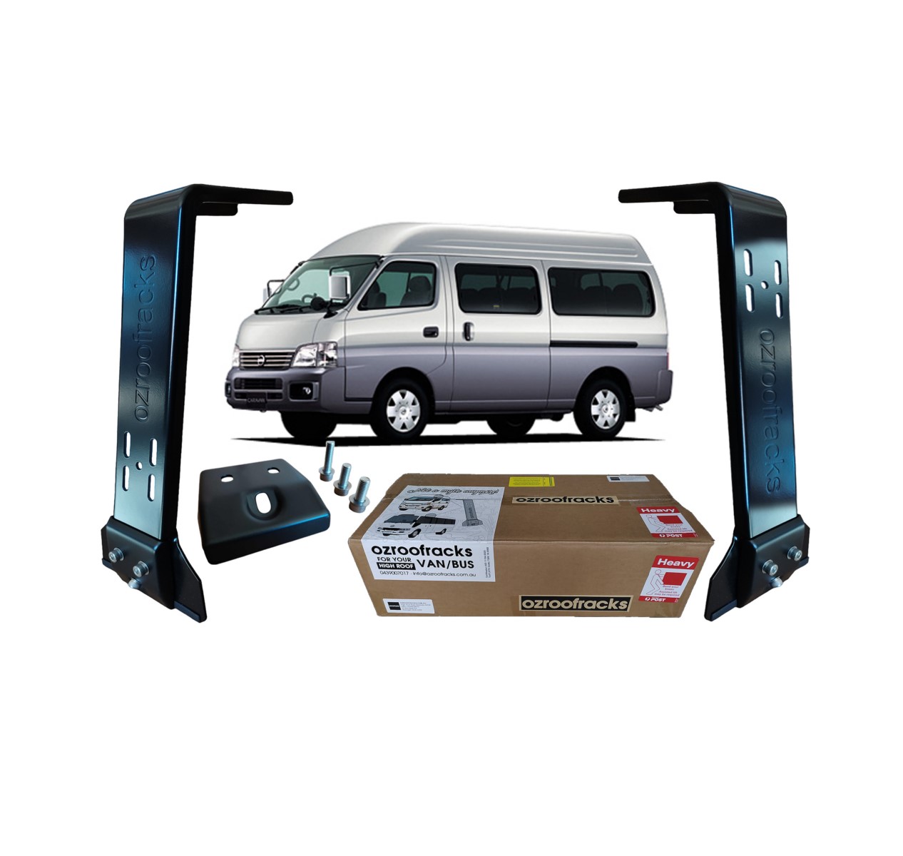 2x OZ44 Carbon Steel Brackets 44CM Ozroofracks