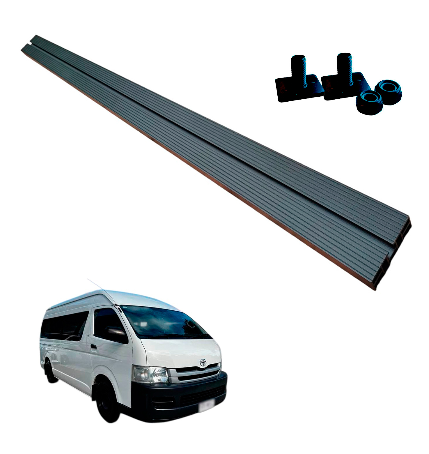 1x OZ165 Roof Cross Bar 1650mm Ozroofracks