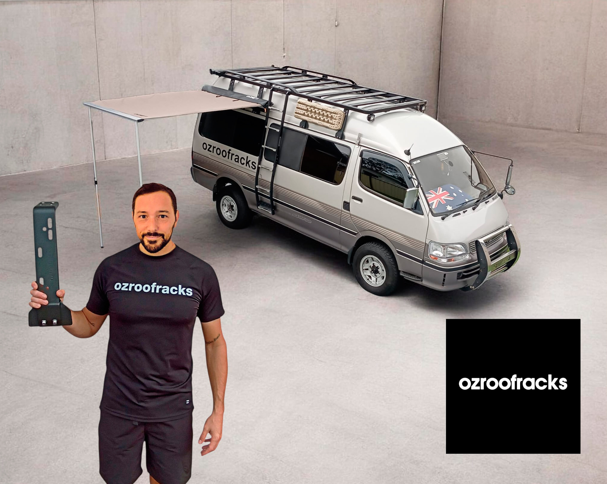 Ozroofracks | Toyota Hiace High Roof Roof Racks